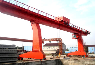 L-Shaped Legs Single Girder Gantry Crane