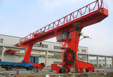 L-Shaped Legs Single Girder Gantry Crane