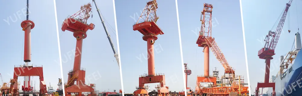 60t 52m portal  crane to a shipyard in Saudi Arabia. 